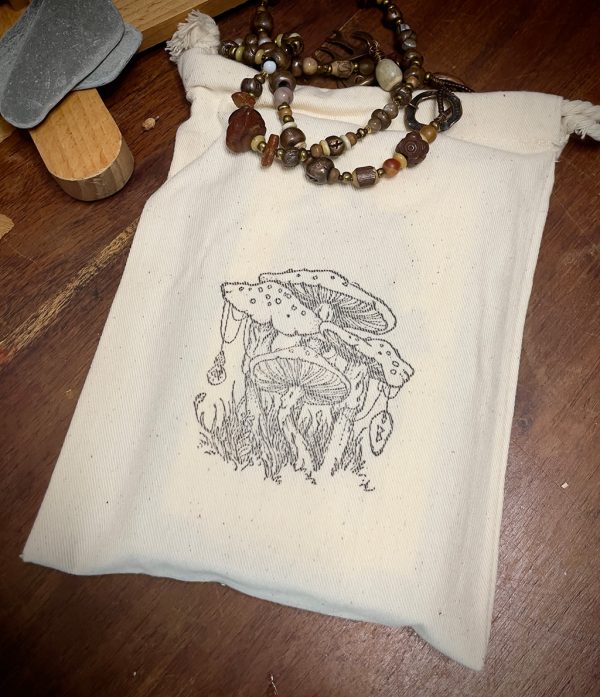 Mushroom print gift bag